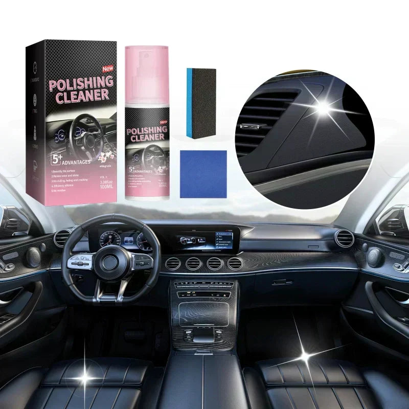 🚗Car Interior Polish Cleaner – Deep Cleaning, Restores Shine & Non-Toxic Formula ✨