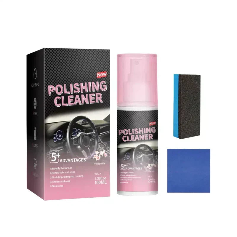 🚗Car Interior Polish Cleaner – Deep Cleaning, Restores Shine & Non-Toxic Formula ✨