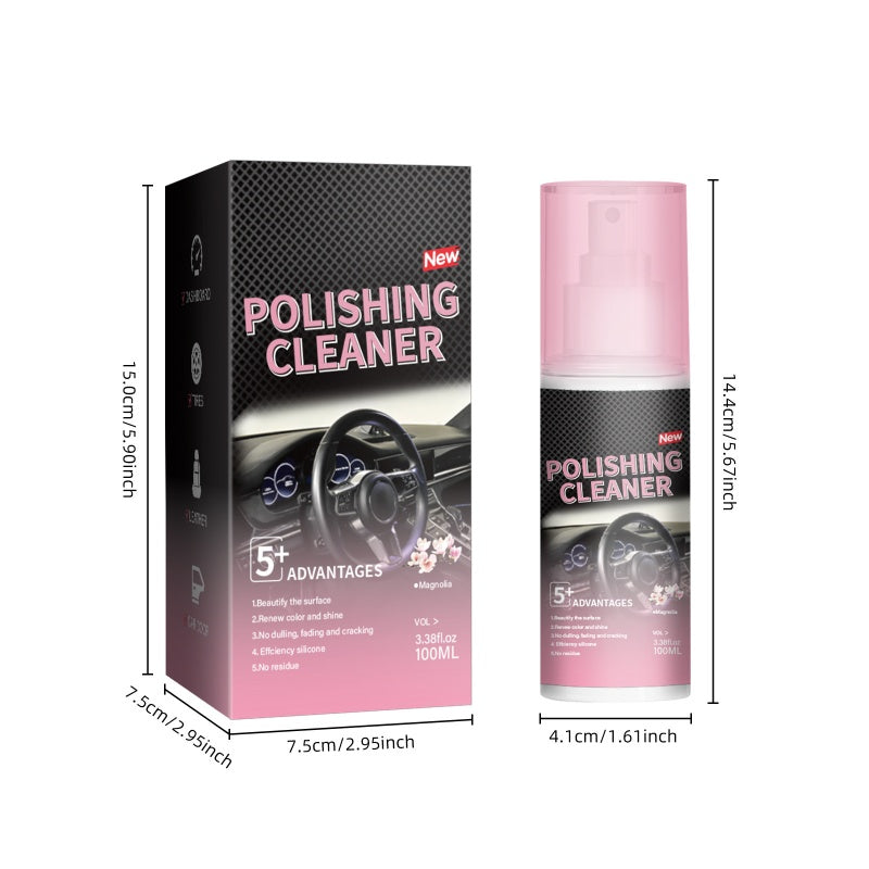 🚗Car Interior Polish Cleaner – Deep Cleaning, Restores Shine & Non-Toxic Formula ✨